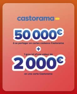 bon d'achat "Castorama" de 2000 euros