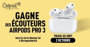 Des écouteurs AirPods Pro 3
