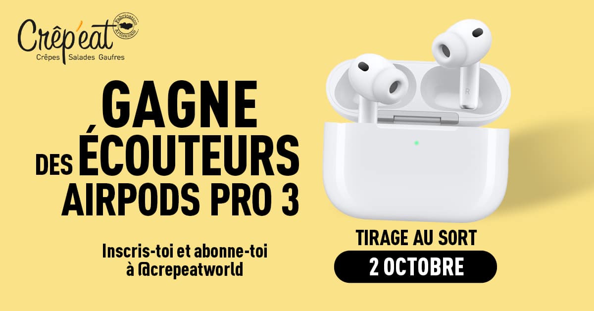 Des écouteurs AirPods Pro 3