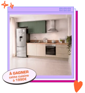 1 cuisine complète de notre Gamme Access d’une valeur de 1 990€