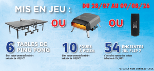 6 tables de ping-pong