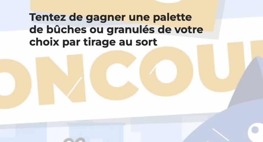 palette de bûches ou granulés au choix