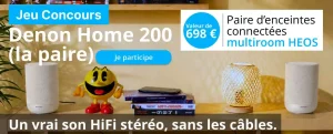 2 enceintes multiroom Denon Home 200 valeur 698 €