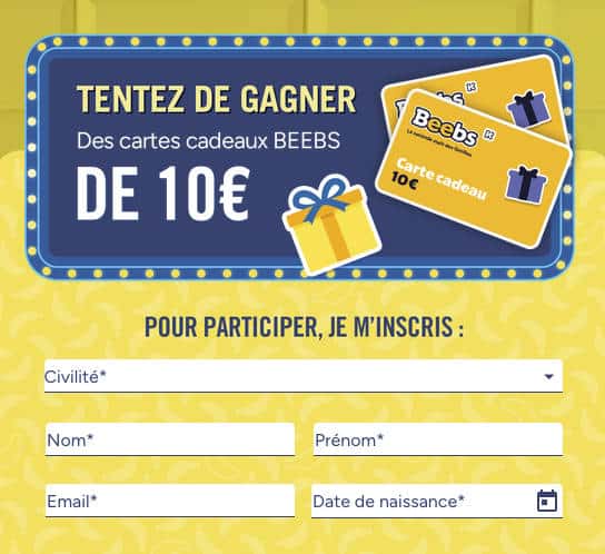 cartes cadeaux "Kiabi"