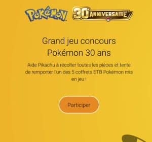 Coffret ETB Pokémon 30 ans