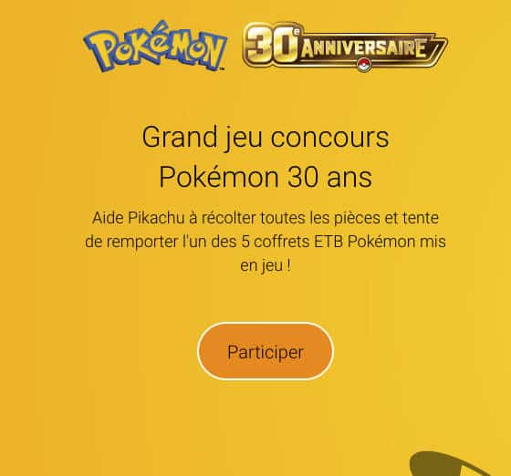 Coffret ETB Pokémon 30 ans