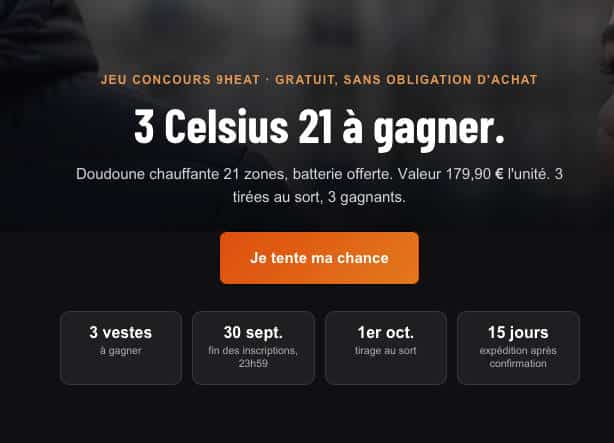 doudounes chauffantes Celsius 21