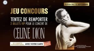 invitations VIP pour le concert de Céline Dion