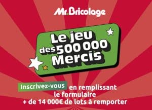 Le jeu des 500 000 Mercis de Mr.Bricolage